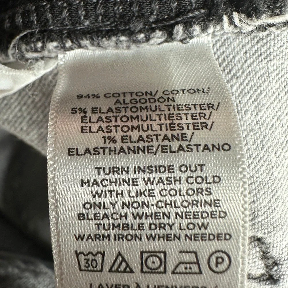 LOFT‎ Women's Gray The Kick Crop Denim Jeans Pants Size 12 / 31